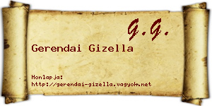 Gerendai Gizella névjegykártya